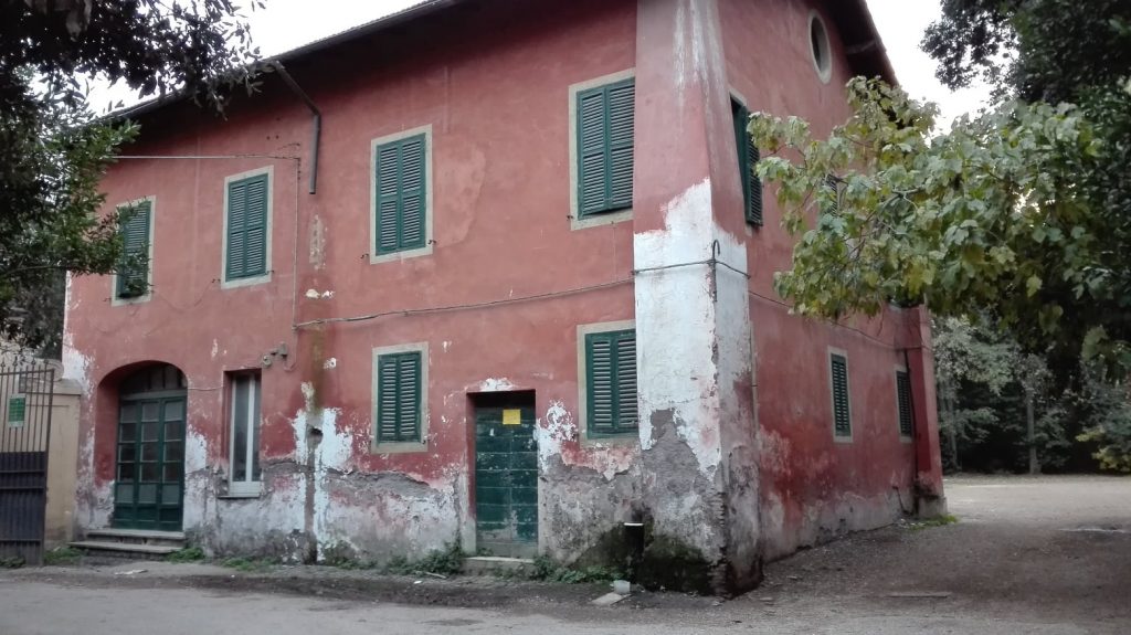 La casa dell'ex custode a Villa Ada