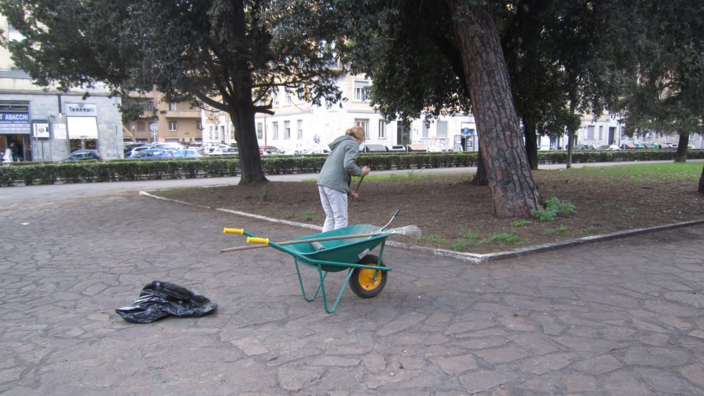 L'intervento dei volontari 