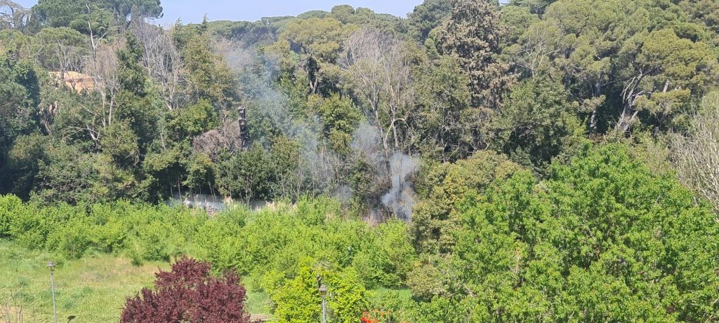 Scoppia una bombola di gas al Parco Rabin. Foto di Simone Pelosi