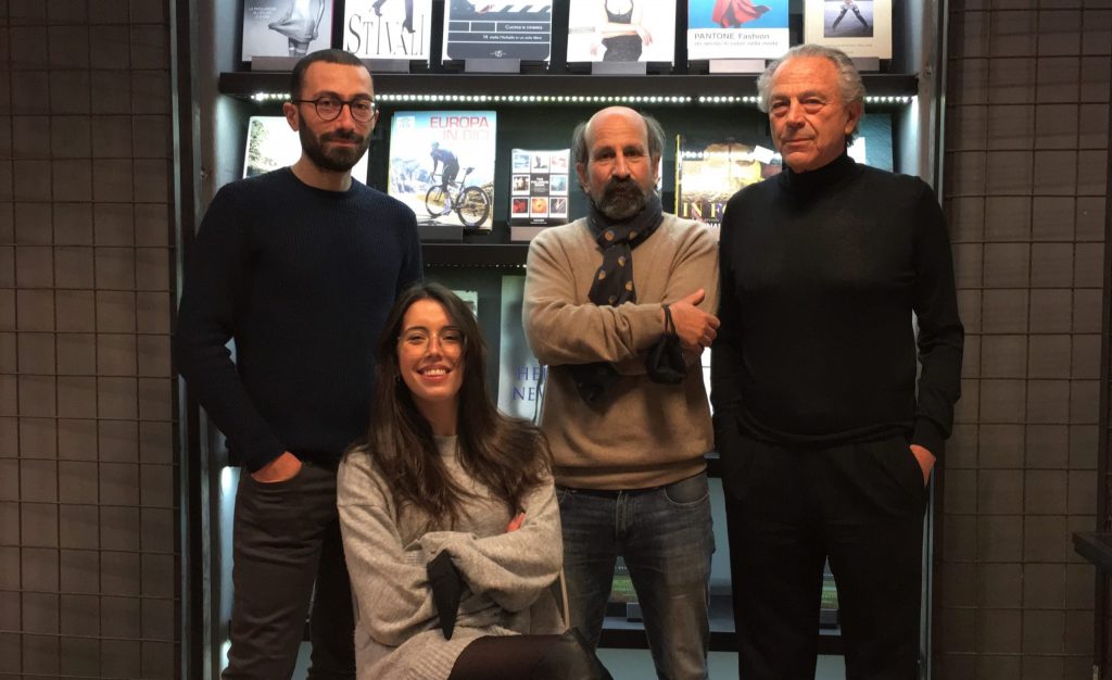 Da sinistra: Diego, Tonia, Francesco e Marcello, il team della Libreria ELI