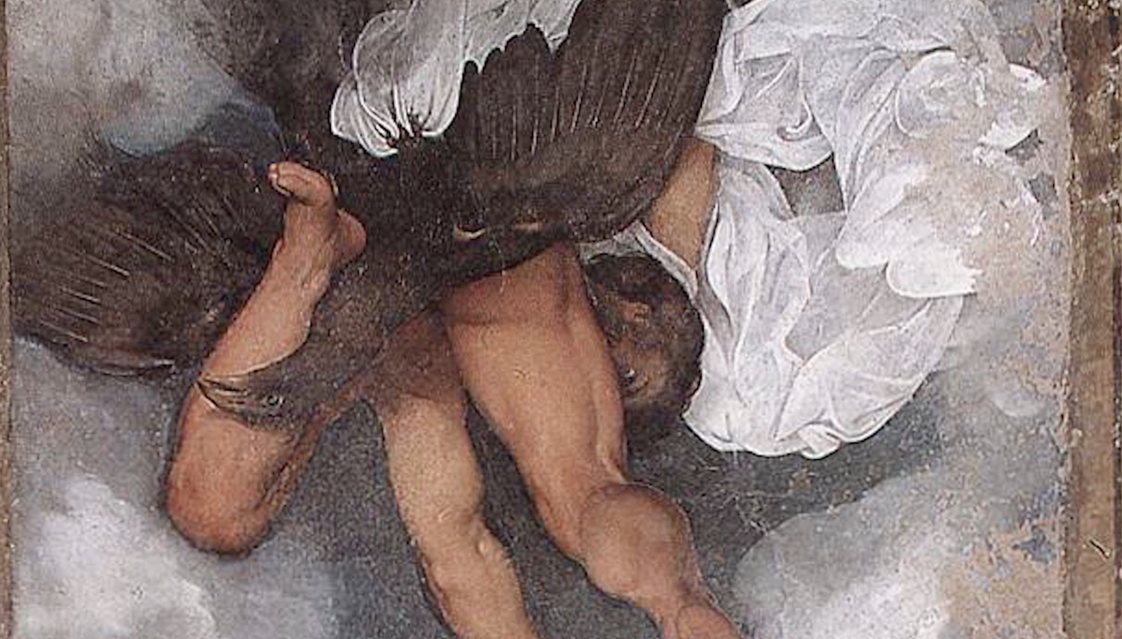 Il dipinto del Caravaggio sul soffitto di Villa Ludovisi