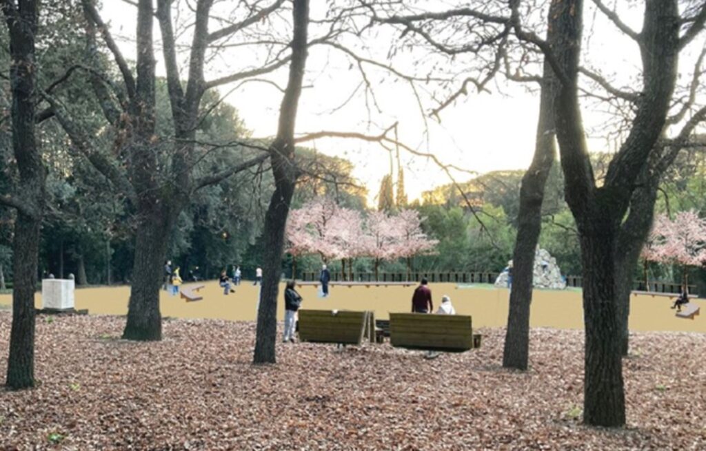 Lavori a Villa Glori