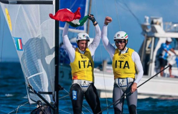 I campioni di vela Caterina Banti e Ruggero Tita
