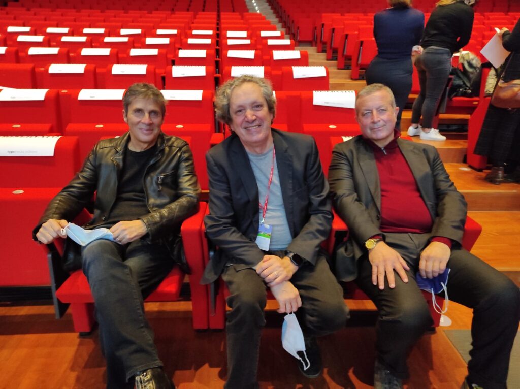 Da sinistra: Luca Barbarossa, Ernesto Assante e Luigi Carletti