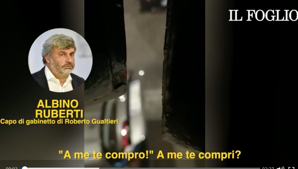 Screen dal video de Il Foglio