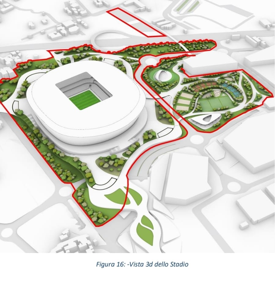 L'area di Pietralata dove sorgerà il nuovo stadio