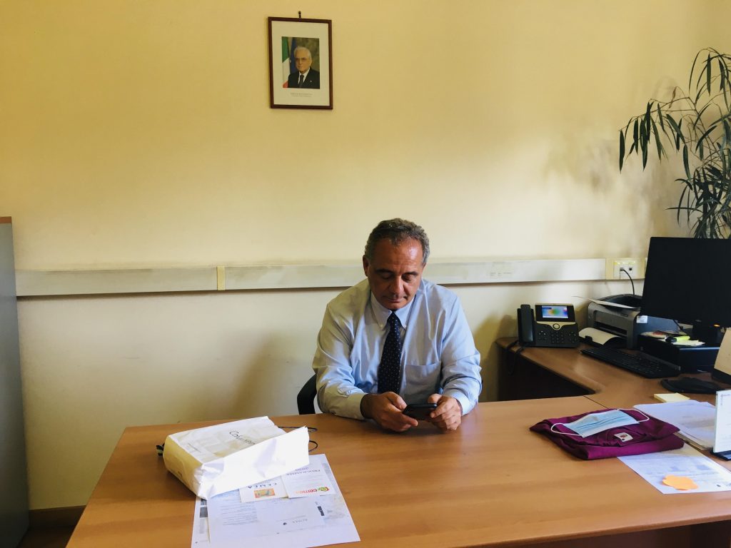 Giovanni Caudo nel suo ufficio in piazza Sempione