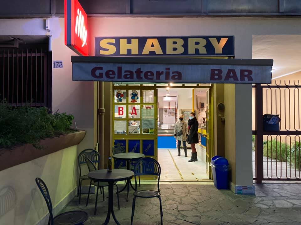 La gelateria Shabry a Casal de' Pazzi