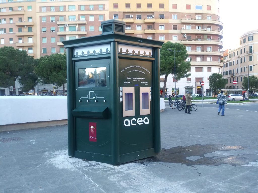 La casa dell'acqua Acea di piazza Annibaliano