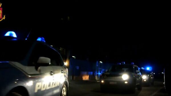 La polizia di Ostia durante gli arresti