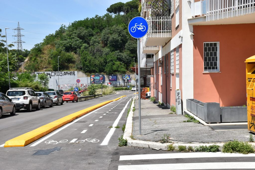 L'inizio della ciclabile