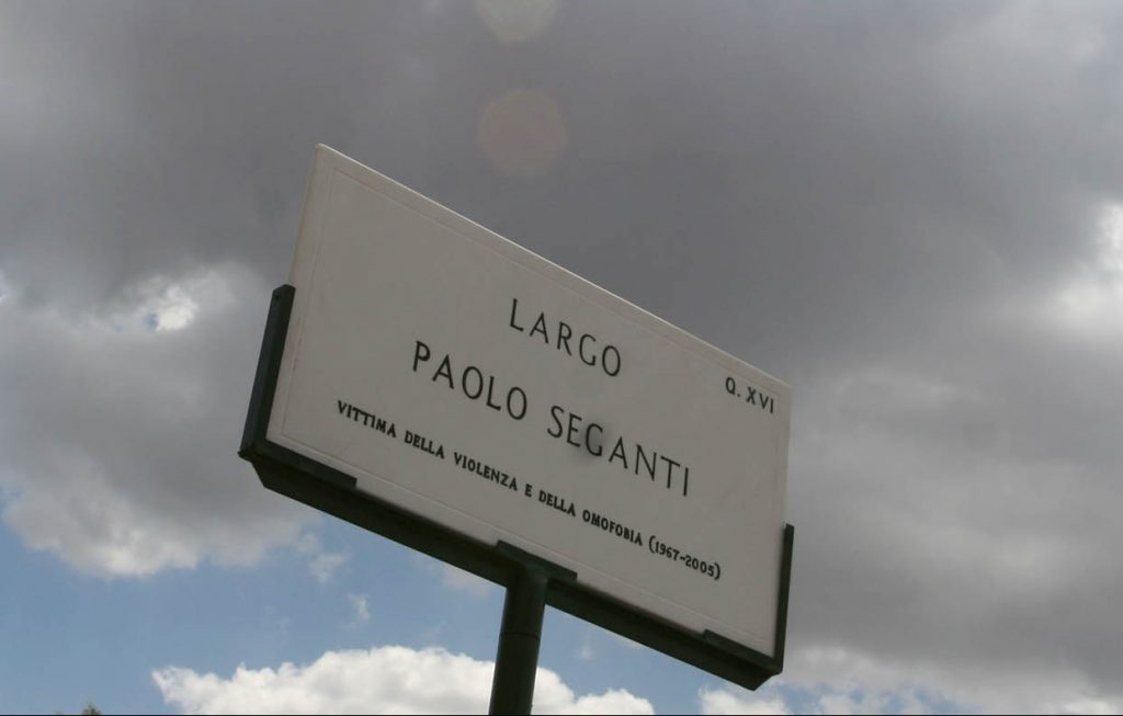 La targa in memoria di Paolo Seganti
