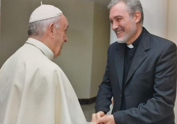 Don Attilio Nostro con Papa Francesco