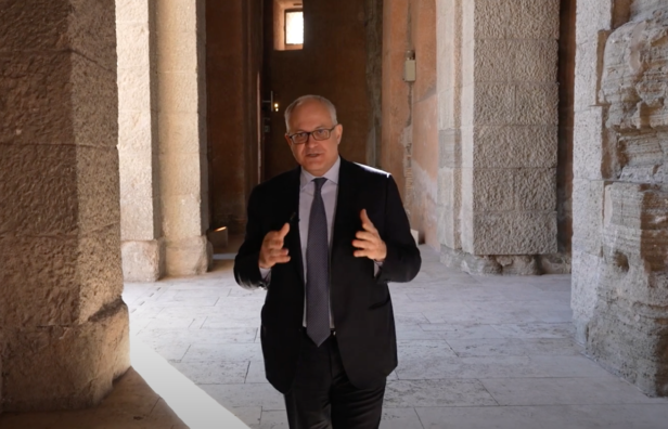 Roberto Gualtieri nel video di presentazione della candidatura di Roma a Expo 2030