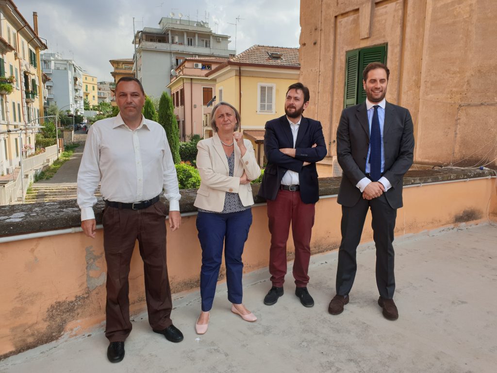 Gli assessori Catarci, Alfonsi e Zevi con il presidente del III Municipio, Paolo Marchionne