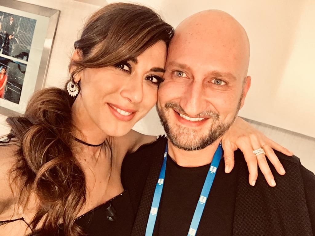 L'hairstylist Antonio Morici con l'attrice e comica Virginia Raffaele