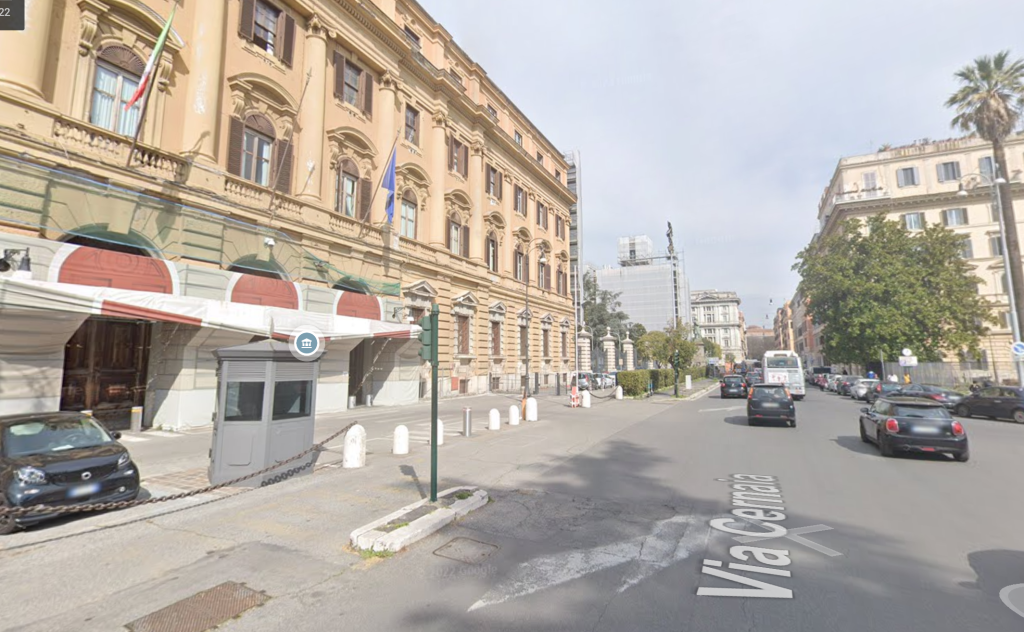 Via Cernaia (foto da Google Maps)