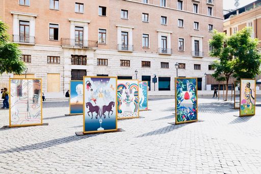 La mostra a piazza San Silvestro