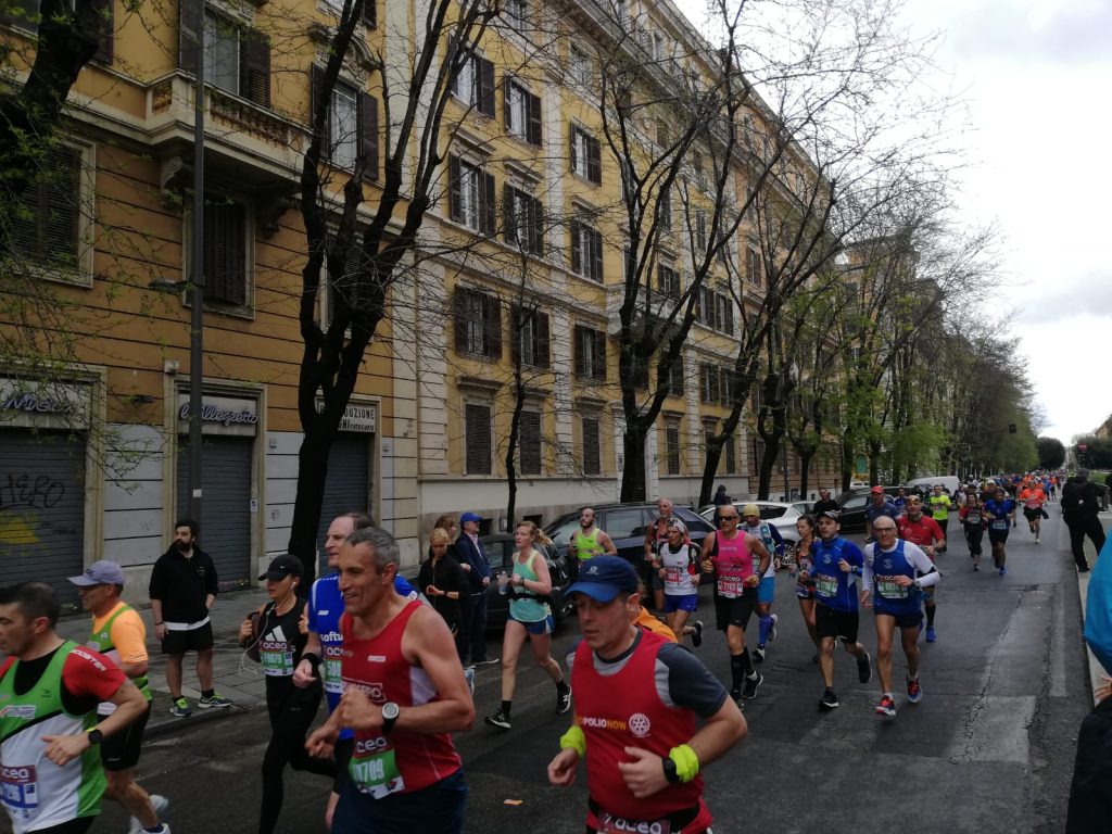 LA mezza maratona in via Oslavia. Foto di repertorio