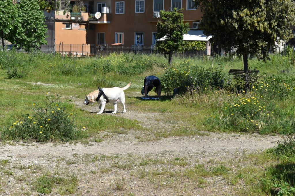 Attività fisica al parco di via Teulada