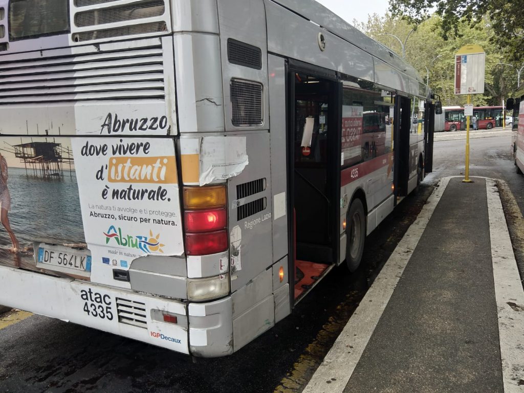 L'autobus 31 in partenza da piazzale Clodio. Foto per gentile concessione di Fabrizio Mencaroni