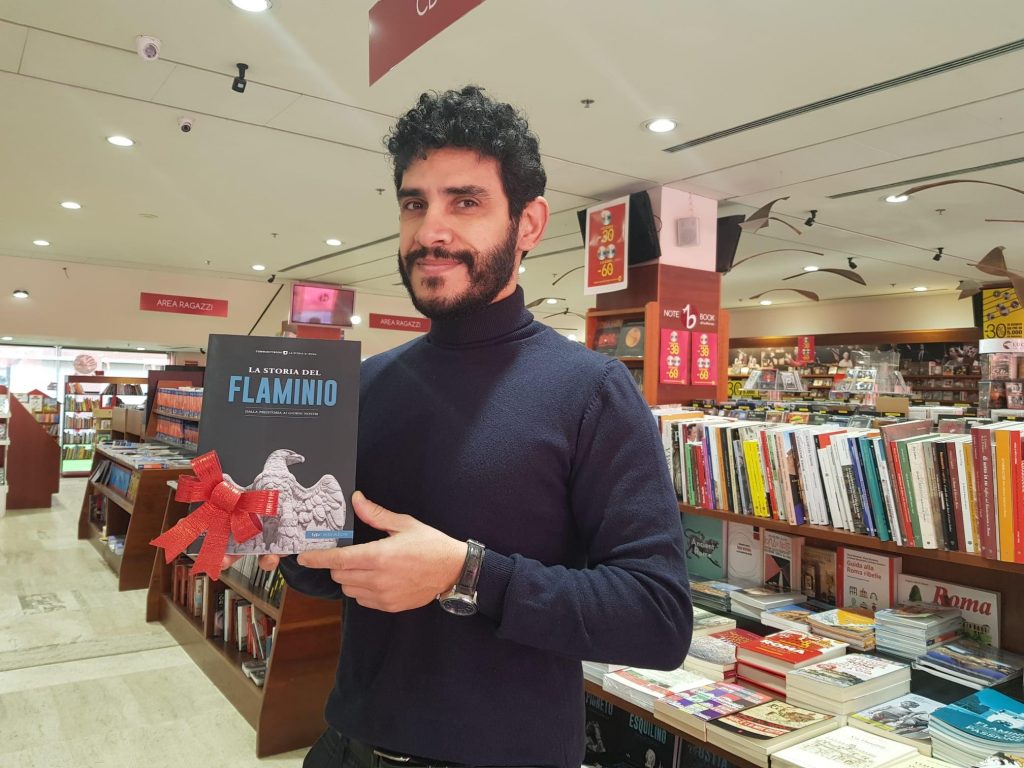 Andrea Luciani, direttore della libreria Notebook con "La Storia del Flaminio"
