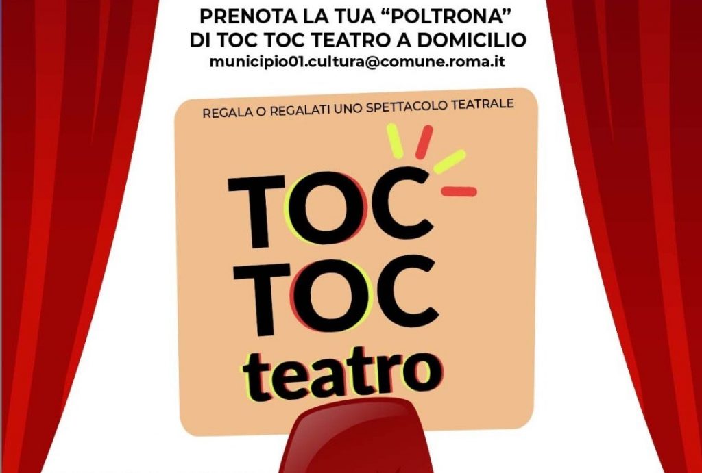 La locandinda dell'iniziativa Toc toc teatro