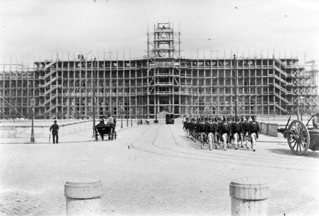 La costruzione del Palazzo di Giustizia, 1899