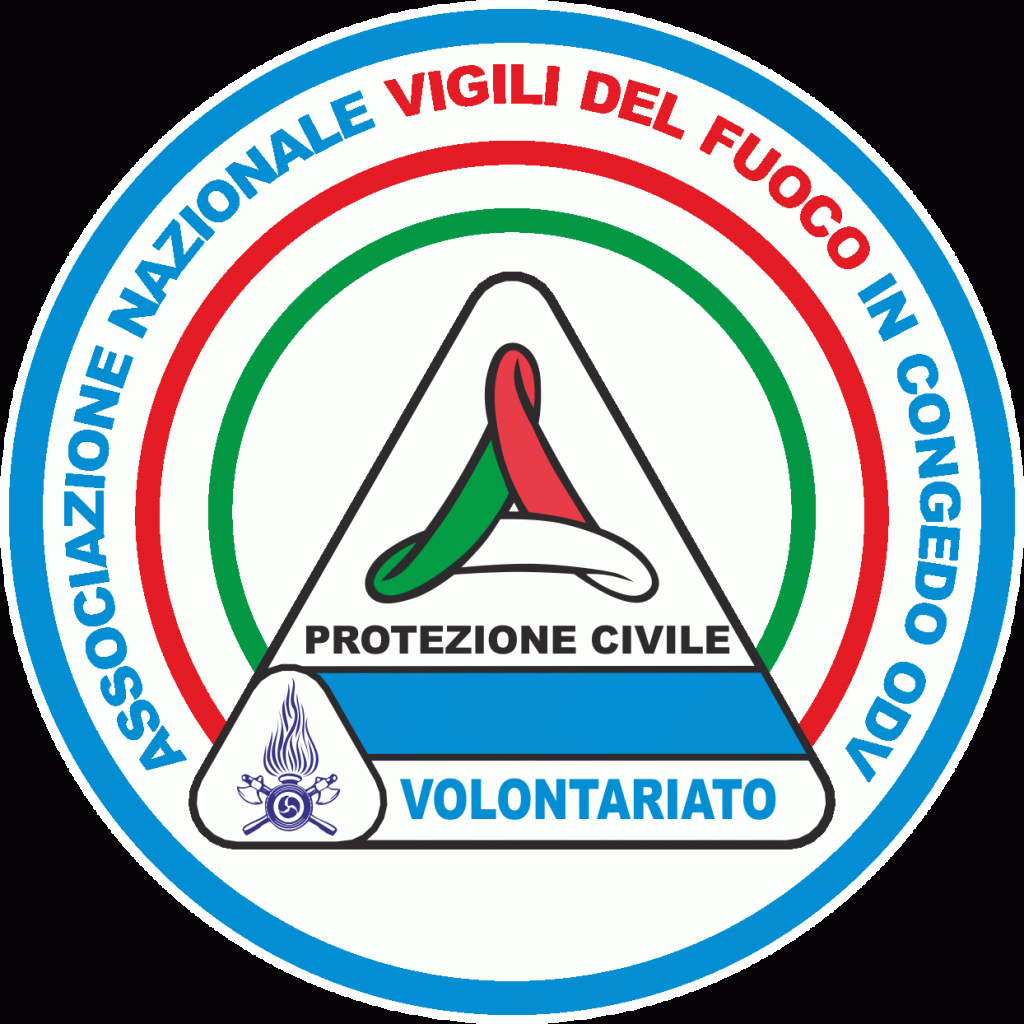 Il logo dell'associazione nazionale vigili del fuoco in congedo