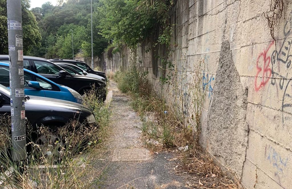 Via Labriola. Foto dalla pagina Facebook Prati in Azione