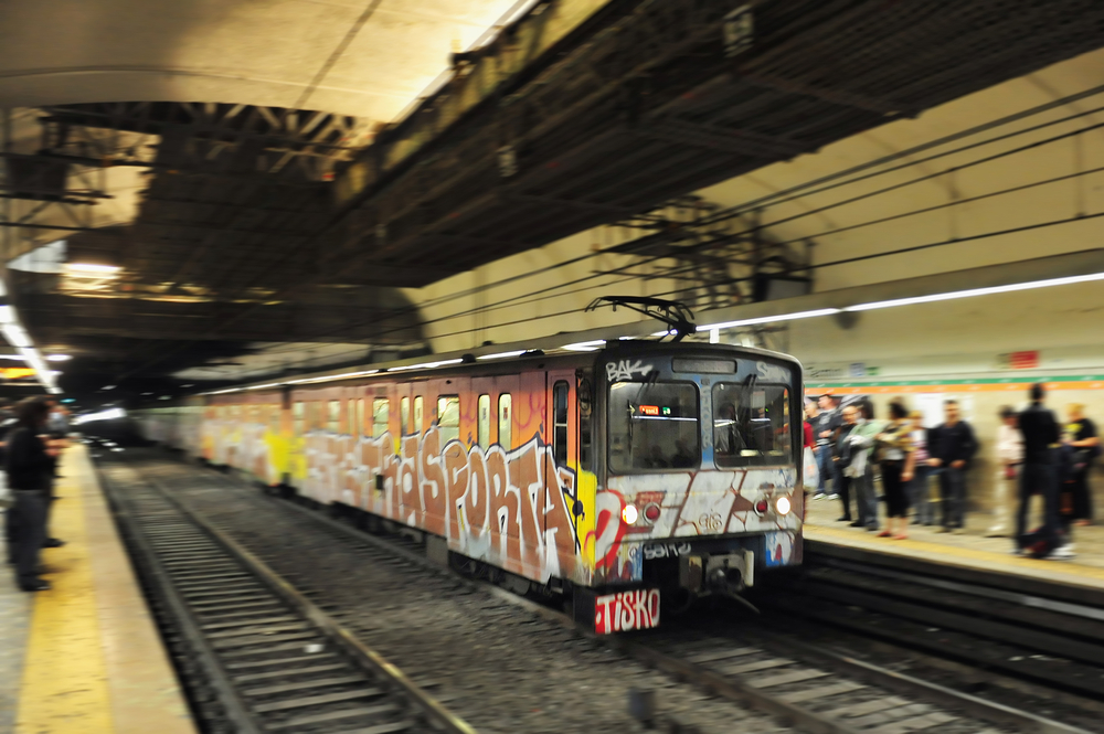 Una fermata della metropolitana