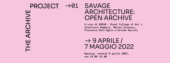 La mostra Savage Architecture: Open Archive. Foto presa pagina Facebook Fondazione Pastificio Cerere