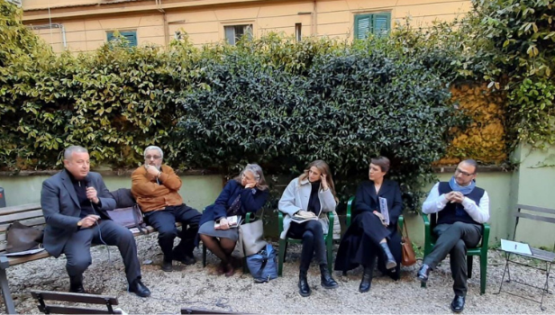 Da sinistra: Luigi Carletti, Rolando Galluzzi, Daniela Dabbene, Arianna Camellini, Maria Beatrice Furlani, Alessandro Grammaroli