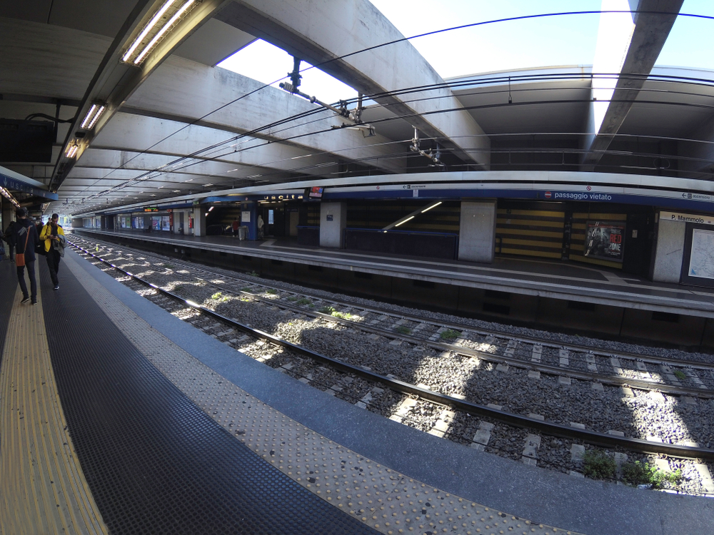 La stazione della metro Ponte Mammolo