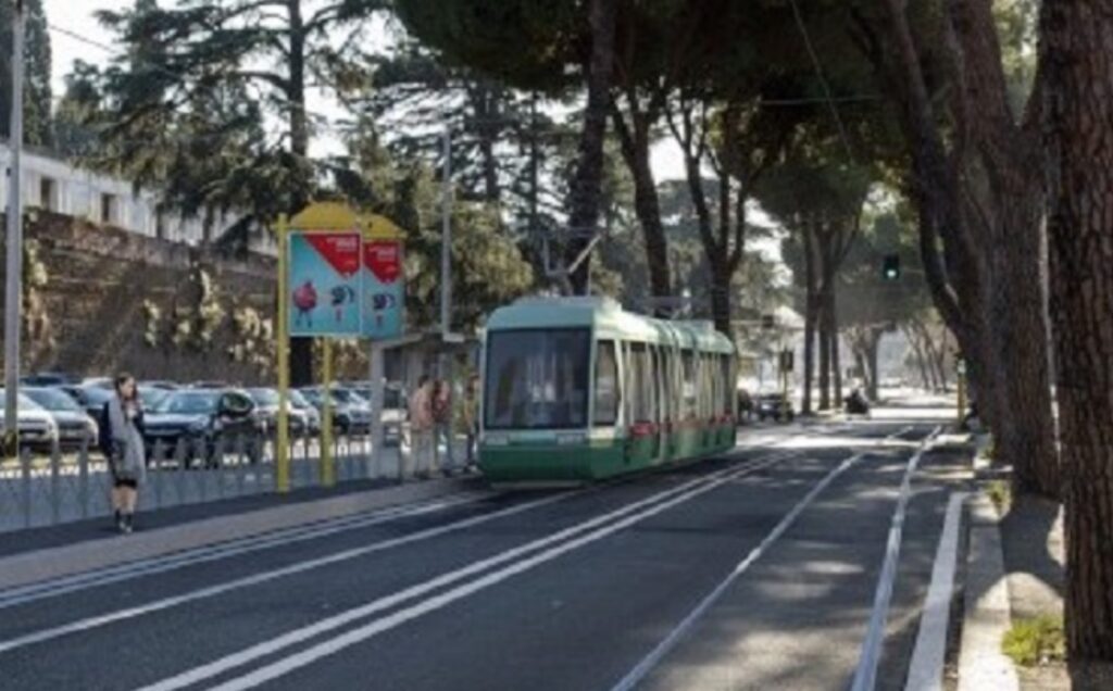 Un rendering della nuova tranvia