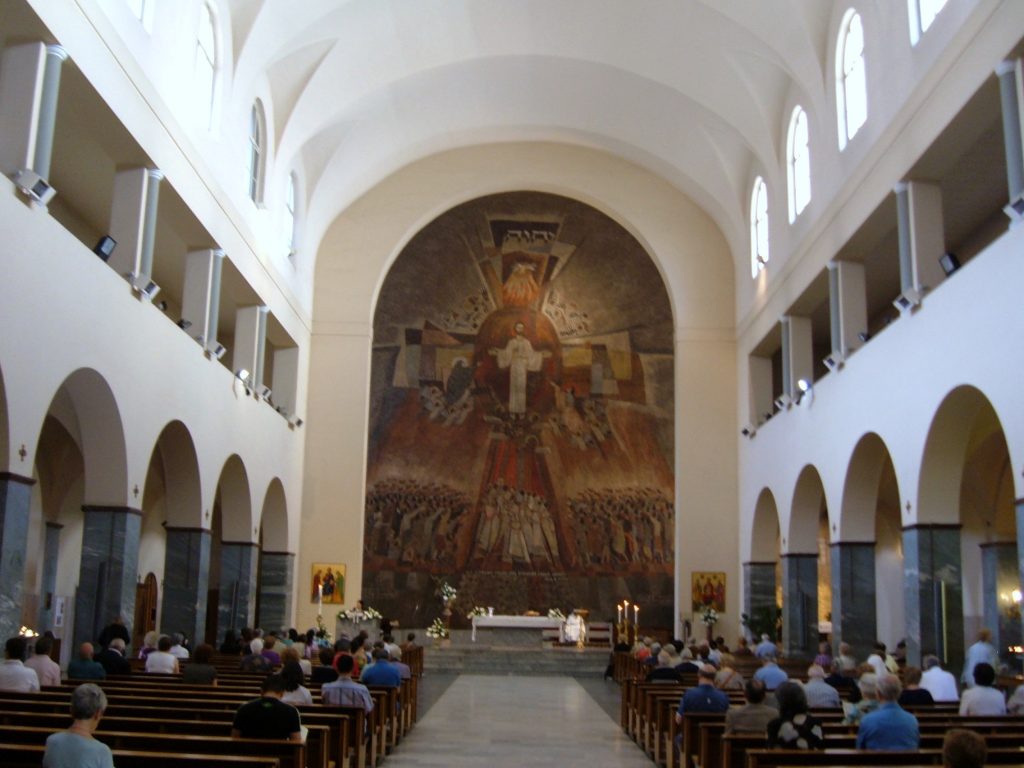 L'interno della chiesa di Sant'Emerenziana