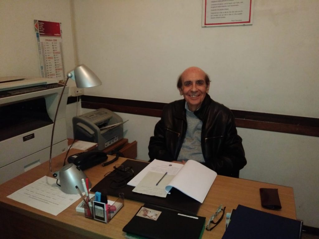 Gianfranco, il volontario della parrocchia dei Sacri Cuori