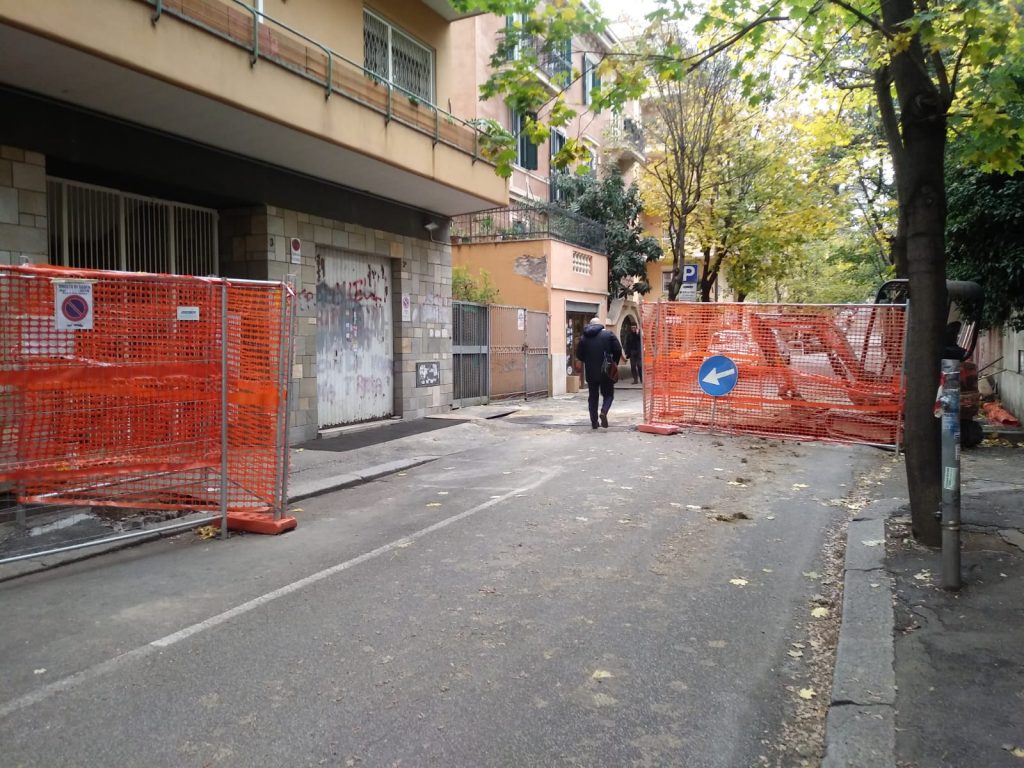 Cantiere Italgas a Viale Pola