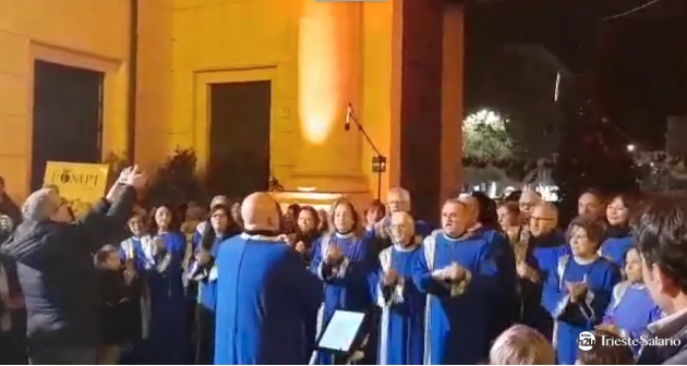 Il coro gospel durante "Natale a Porta Pia"