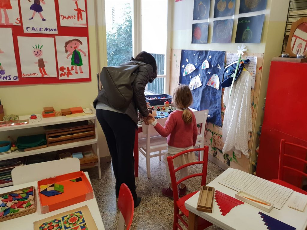 L'open day di questa mattina alla Casa Montessori dei bambini