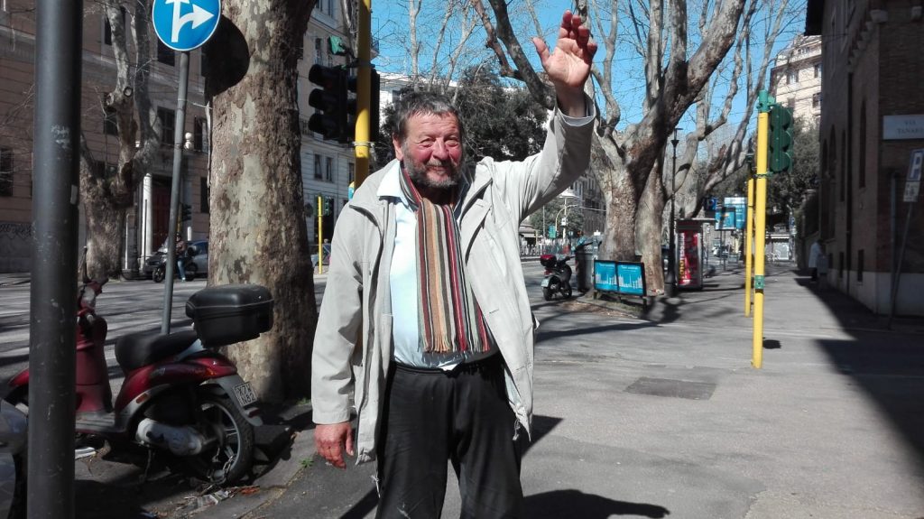 Angelo Capitano, clochard di piazza Buenos Aires