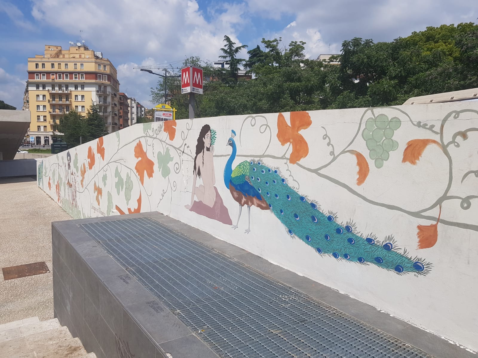 Il murales di piazza Annibaliano