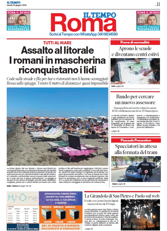 La Cronaca Di Roma: Le Prime Pagine Dei Giornali Di Oggi, 29 Giugno ...