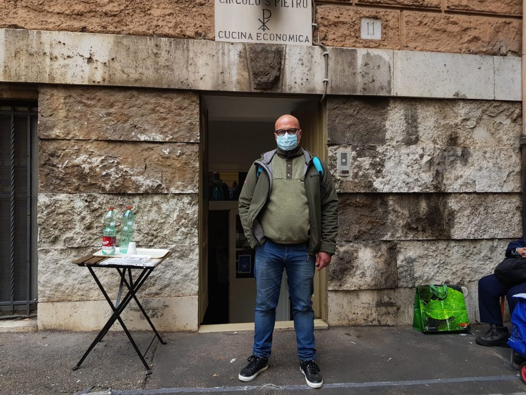 Rocco alla mensa di via Adige