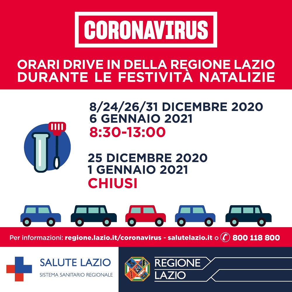 Gli orari dei drive-in durante le Feste