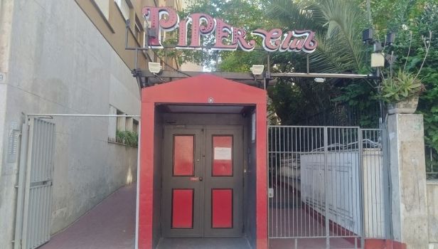 L'ingresso del Piper Club a via Tagliamento 9