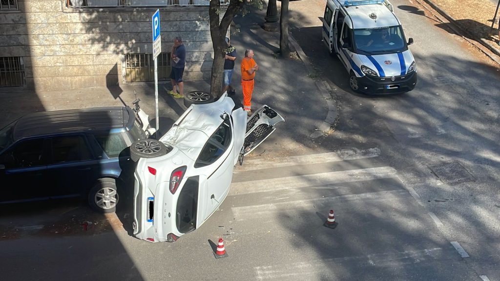 L'auto coinvolta nell'incidente